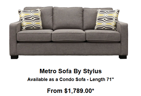 Metro Sofa By Stylus