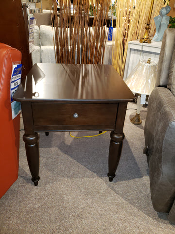 Wooden End Table with drawer