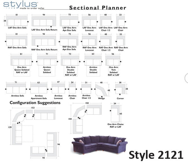 2121 Sectional and Sofa