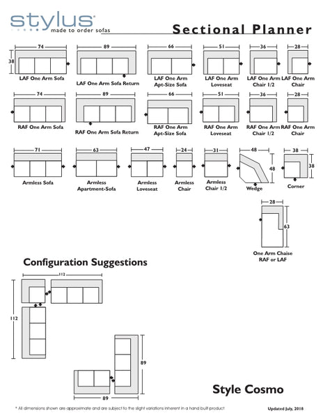 Cosmo Sofa and Sectional