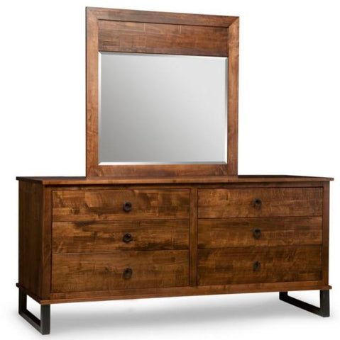 Cumberland Six Drawer Long Dresser & Mirror by Handstone