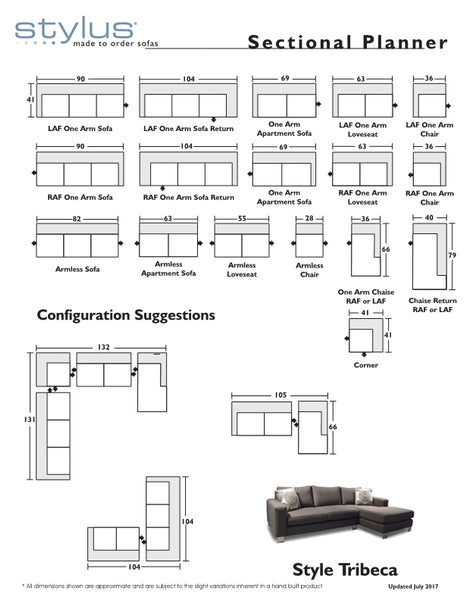 Tribeca Sectional and Sofa