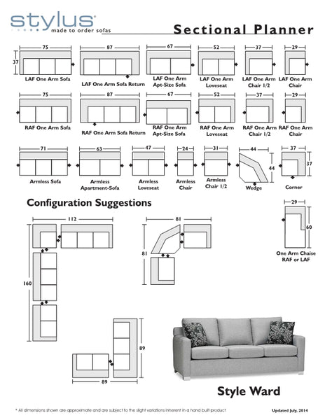 Ward Sectional and Sofa