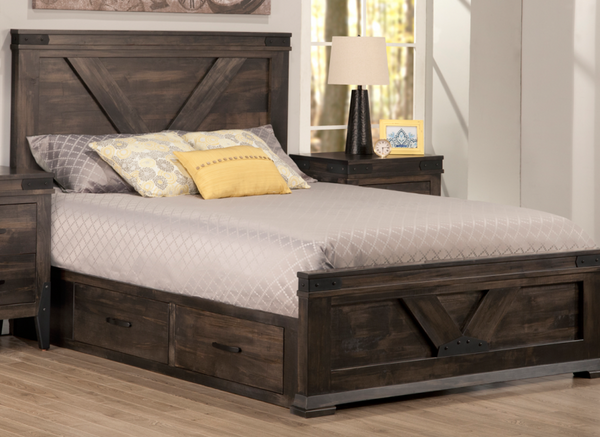 Chattanooga Storage Bed With Low Footboard  (New)