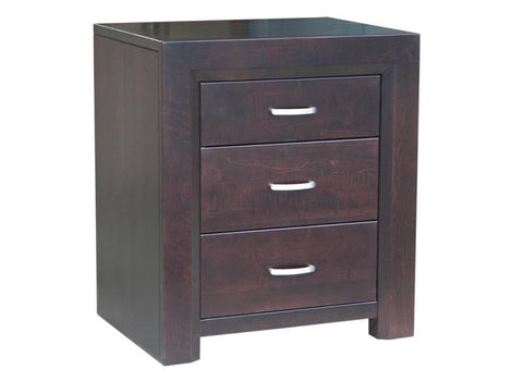 Contempo 3 Drawer Nightstand