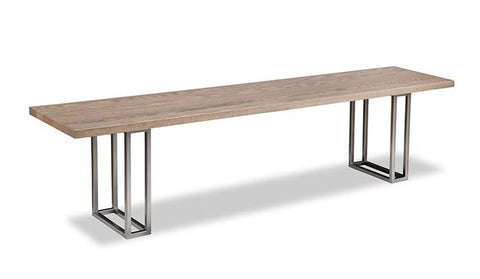 Electra Wood Seat Bench by Handstone