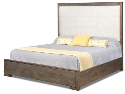 Kenova King Bed with Fabric Headboard by Handstone