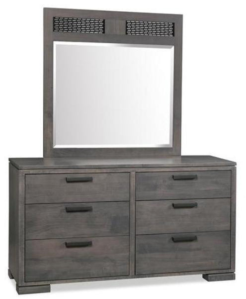 Kenova Six Drawer Dresser and Mirror by Handstone