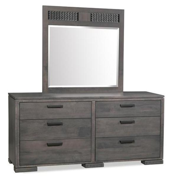Kenova Six Drawer Dresser and Mirror by Handstone