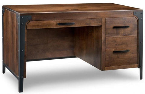 Portland Single Pedestal Executive Desk by Handstone