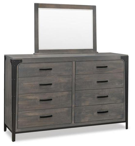 Portland Eight Drawer Dresser and Mirror by Handstone