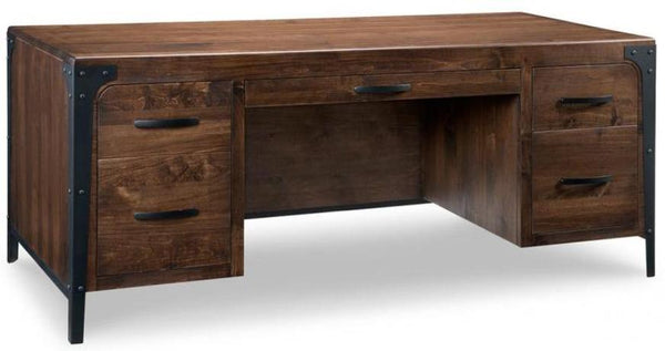 Portland Double Pedestal Desk by Handstone
