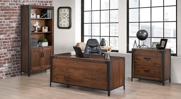 Portland Double Pedestal Desk by Handstone