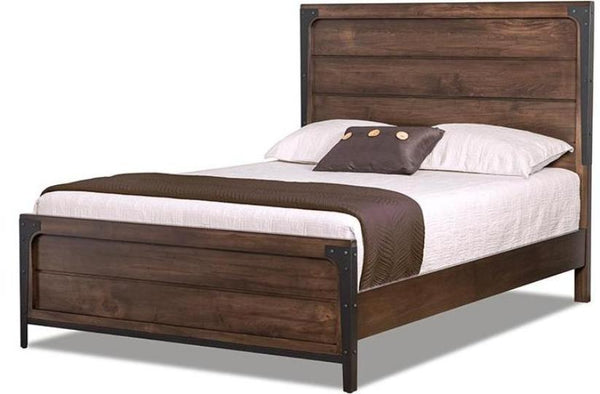 Portland Wood Panel Queen Bed by Handstone