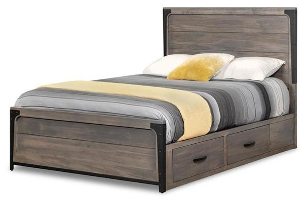 Portland Panel Storage Platform Bed by Handstone