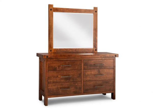 Rafters 6 Drawer Dresser & Mirror