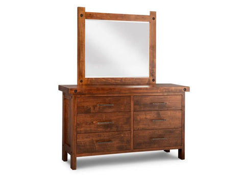 Rafters 6 Drawer Dresser & Mirror