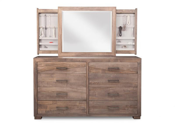 Steel City 8 Drawer Dresser & Mirror