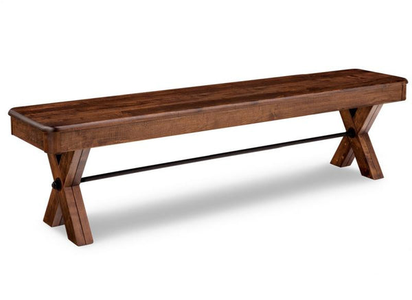 Saratoga 72” Bench with Wood Seat New